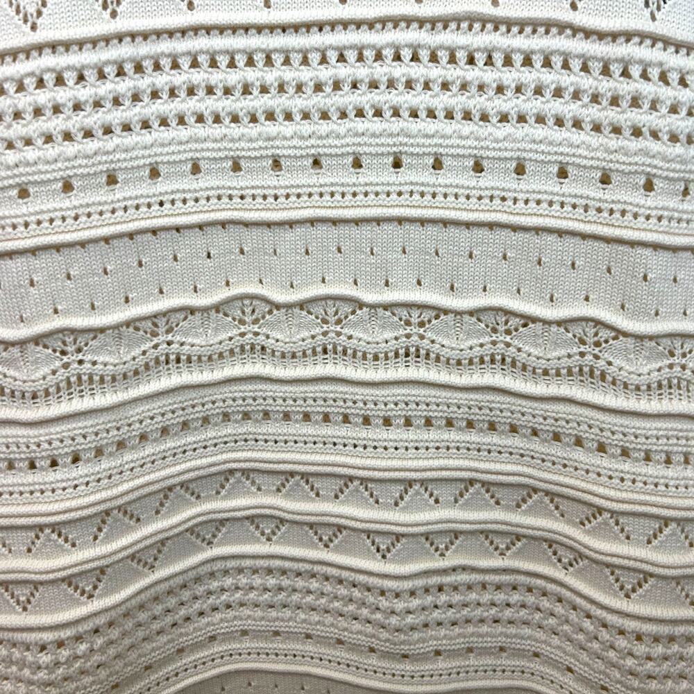 La Ligne - NWT, Women's 'Mallory' Mini Knit Dress - Cream/Black, X-Large - Picture 11 of 13